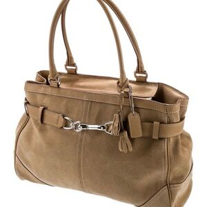 Vintage Coach Elegant Tan Leather Handbag
